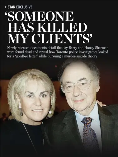  ?? TOM SANDLER FOR THE TORONTO STAR FILE PHOTO ?? Barry Sherman, the founder of Apotex, Canada’s largest generic drug firm, and his wife, Honey, were found dead in their Old Colony Road home on Dec. 15, 2017.