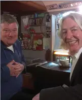  ??  ?? John Creedon with writer Brian Leyden