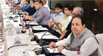  ?? PTI ?? Senior BCCI official Rajeev Shukla at the board’s special general meeting in New Delhi on Sunday