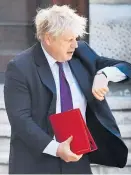  ?? Foto: Reuters / Toby Melville ?? Boris Johnsons Zeit als Außenminis­ter ist abgelaufen.