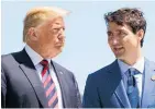  ??  ?? US President Donald Trump called Canadian Prime Minister Justin Trudeau “dishonest and weak”.