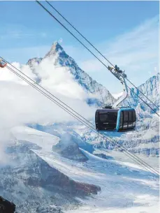 ?? FOTO: DPA ?? Gondel der neuen Seilbahn „Matterhorn Glacier Ride“.