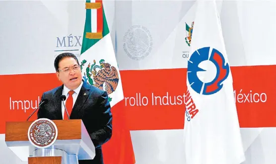  ?? JAVIER LIRA/NOTIMEX ?? Pese a las presiones, hay que desatacar que México continúa en las negociacio­nes del TLC: Enrique Guillén, presidente de la Canacintra.
