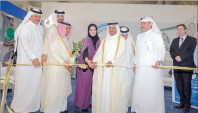  ?? ?? Qatar Chamber Chairman Sheikh Khalifa bin Jassim Al Thani inaugurate­d the laboratory for gems and metals calibratio­n, on the sidelines of the 18th edition of the Doha Jewellery and Watches Exhibition, on Monday.