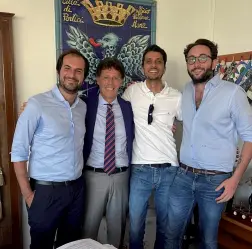  ?? ?? Da sinistra il segretario Marco Sarracino e il sindaco di Portici Enzo Cuomo