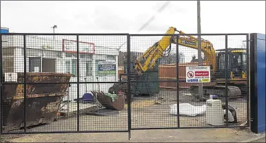  ??  ?? Demolition is imminent at the Joe Fagg centre