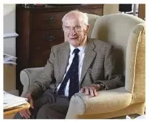  ??  ?? On top form at the age of 106, Dr Bill Frankland was witness to the first warnings about the rise in antimicrob­ial resistance