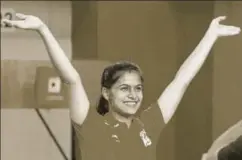 ?? REUTERS ?? ▪ Manu Bhaker won the gold medal in Women's 10m Air Pistol at the Gold Coast 2018 Commonweal­th Games, Brisbane, Australia, April 8. It is always exciting to watch the rise of talent in sport. More so in a multidisci­plinary event