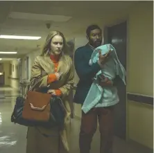  ?? AMAZON STUDIOS ?? Rachel Brosnahan, left, and Arinzé Kene star in Julia Hart's I'm Your Woman — a new drama with several layers of mystery.