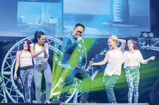  ??  ?? Betong Sumaya in a song-and-dance number in Dubai