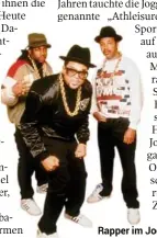  ??  ?? Rapper im Jogger: Run DMC