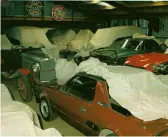  ??  ?? Just part of Roycroft’s diversifie­d car collection at Glen Murray in the early ’90s