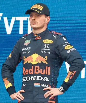  ?? BRYN LENNON/GETTY ?? Max Verstappen heads to this weekend’s race in Austin, Texas, with a six-point lead in the F1 standings.