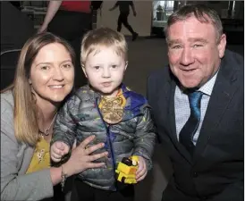  ??  ?? Pamela Murphy, Flynn Murphy and Keith Doyle, Cathaoirle­ach of Wexford County Council.