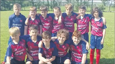 ?? ?? The Ballyduff Rovers U12 team that have reached the cup final following a win over Ballybridg­e United.