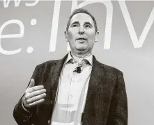  ?? Isaac Brekken / Associated Press file photo ?? Longtime Amazon executive Andy Jassy will take the helm when Jeff Bezos steps down as CEO later in the year.