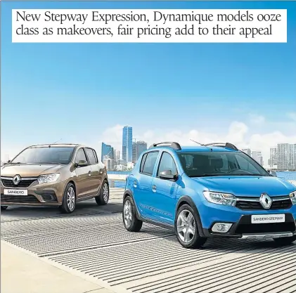  ?? Picture: QUICKPIC ?? MAKING WAVES: Renault has launched a new generation Sandero, which includes a redesigned Stepway