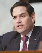  ?? (Reuters) ?? MARCO RUBIO