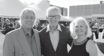  ??  ?? Kenn Bisio with former MSU Denver President, Stephen Jordan, and his wife, Ruth Jordan.