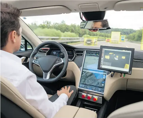  ?? BOSCH ?? To be absolutely safe, autonomous cars will have to be able to learn to avoid various dangers on their own.