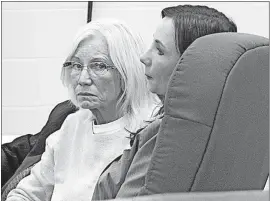  ?? [DEAN NARCISO/DISPATCH] ?? Rosalie Kennedy, left, with her attorney Tina McFall, Friday in Logan County Common Pleas Court.