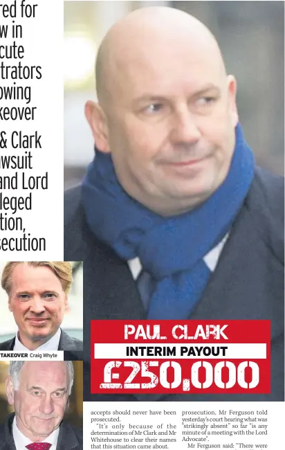 ??  ?? TAKEOVER Craig Whyte
LAWSUIT Charles Green