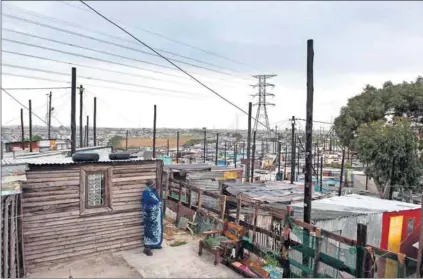  ?? Photo: David Harrison ?? Command-and-control economy: RR Section in Khayelitsh­a, Cape Town (above). A national minimum wage will not resolve factors that contribute to poverty, such as the failed education system.