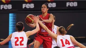  ?? ROCIO BENITEZ/TORONTO STAR ?? Kia Nurse led Canada’s women’s basketball team to gold at the Pan Am Games with a 33-point effort in the final.