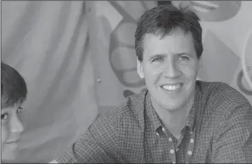  ?? The Associated Press ?? WIMPY LEGACY: Jeff Kinney attends the LA Times Festival of Books on April 21, 2012, in Los Angeles. The first 11 novels have sold more than 180 million copies and the series has been the basis for four movies.