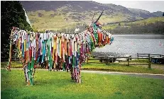  ??  ?? Colour stock Kev Paxton/ArtFe’s Bill the Bull at Lochearnhe­ad Hotel