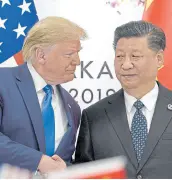  ??  ?? Trump y Xi Jinping, una pulseada global