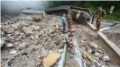  ??  ?? The world-famous luge and bobsled track at Königssee has sustained serious damage in the storm