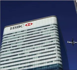  ??  ?? „ HSBC warned of greater uncertaint­y in the global economy as its results were presented to analysts.