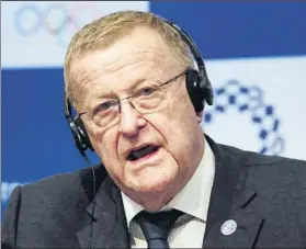  ?? FOTO: AP ?? John Coates miembro del COI y Presidente Comisión Coordinaci­ón de Tokio’2020