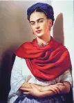  ??  ?? “Frida with red rebozo,” by Nickolas Muray, 1939.