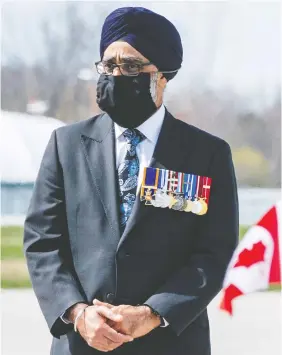  ?? — FRANK GUNN/POOL VIA REUTERS ?? Defence Minister Harjit Sajjan says the investigat­ion into the fatal helicopter crash could take more than a year, but promised families and the public will be kept informed.
