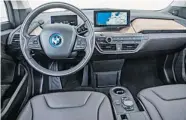  ??  ?? The i3’s electrical­ly assisted steering has good response.