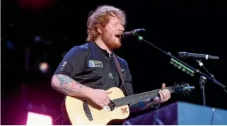  ?? GETTY IMAGES ?? Sheeran was at Mt Smart stadium in Auckland when he announced he wouldn’t be playing any more shows for a while.