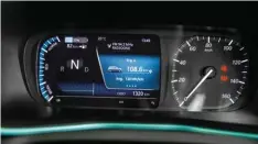  ??  ?? Below left: New instrument cluster is easy to read and well laid-out