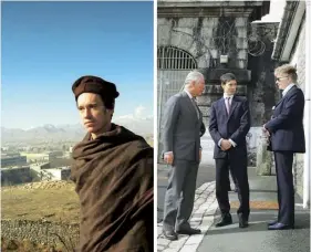  ??  ?? Below Stewart in Kabul in 2002; with the Prince of Wales and Bridie Oakes-richards, governor at Dartmoor prison, in 2018