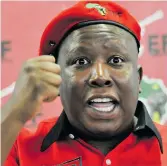  ?? ?? Eleven years ago and now: Julius Malema (left) during a media briefing on 3 July 2013 in Johannesbu­rg and at the EFF Election Manifesto Launch at Moses Mabhida Stadium on 10 February 2024 in Durban. Photos: Bongiwe Gumede and Darren Stewart/gallo Images