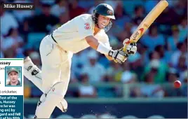  ??  ?? Mike Hussey