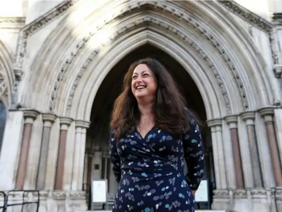  ??  ?? Samantha Jefferies at the High Court in London yesterday (PA)
