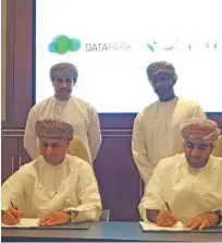  ?? - Times Photo ?? AGREEMENT: ODP signed a deal with SalamAir at COMEX 2018 on Monday.