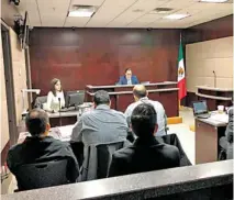  ??  ?? Audiencia de vinculació­n a proceso de Marcelo González Tachiquín /CORTESÍA