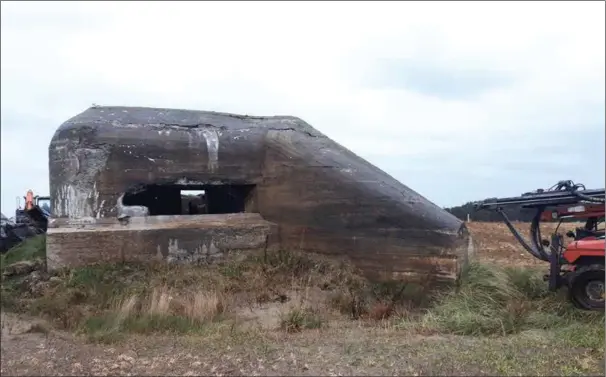  ?? FOTO: FJELLBORIN­G SØR ?? Den siste av bunkersene på Kviljo er nå jevnet med jorda.