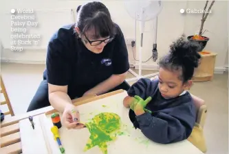  ??  ?? World Cerebral Palsy Day being celebrated at Stick ‘n’ Step Gabriella