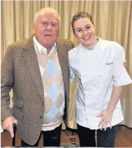  ??  ?? Family bond Albert Roux and his granddaugh­ter Emily