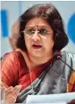  ??  ?? Chairman Arundhati Bhattachar­ya
