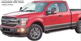 ?? JAMES LIPMAN ?? The F-150 King Ranch has the kind of passenger space – particular­ly rear leg room and head room – generally associated with limos.